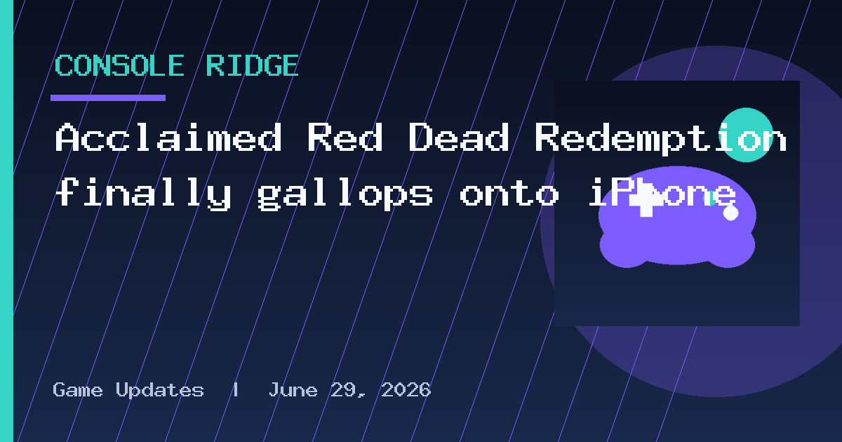 Acclaimed Red Dead Redemption finally gallops onto iPhone