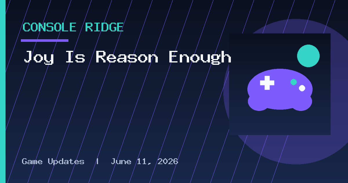 Joy Is Reason Enough