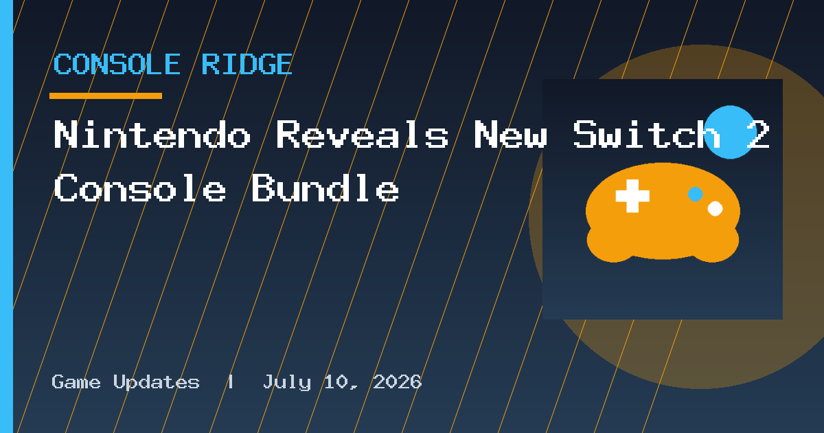 Nintendo Reveals New Switch 2 Console Bundle