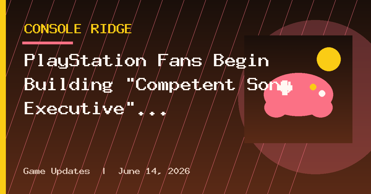 PlayStation Fans Begin Building “Competent Sony Executive” Emulator