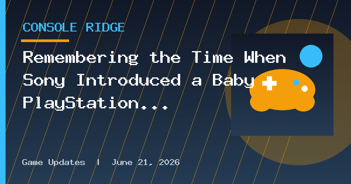Remembering the Time When Sony Introduced a Baby PlayStation 1