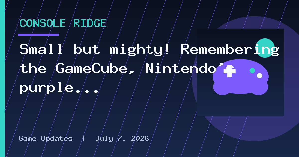 Small but mighty! Remembering the GameCube, Nintendo’s purple box of delights