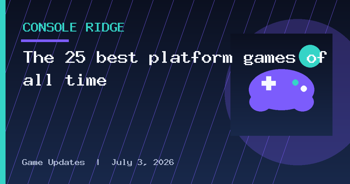 The 25 best platform games of all time