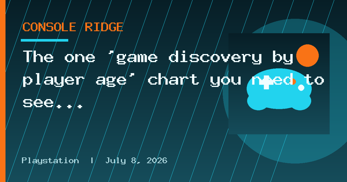 The one ‘game discovery by player age’ chart you need to see