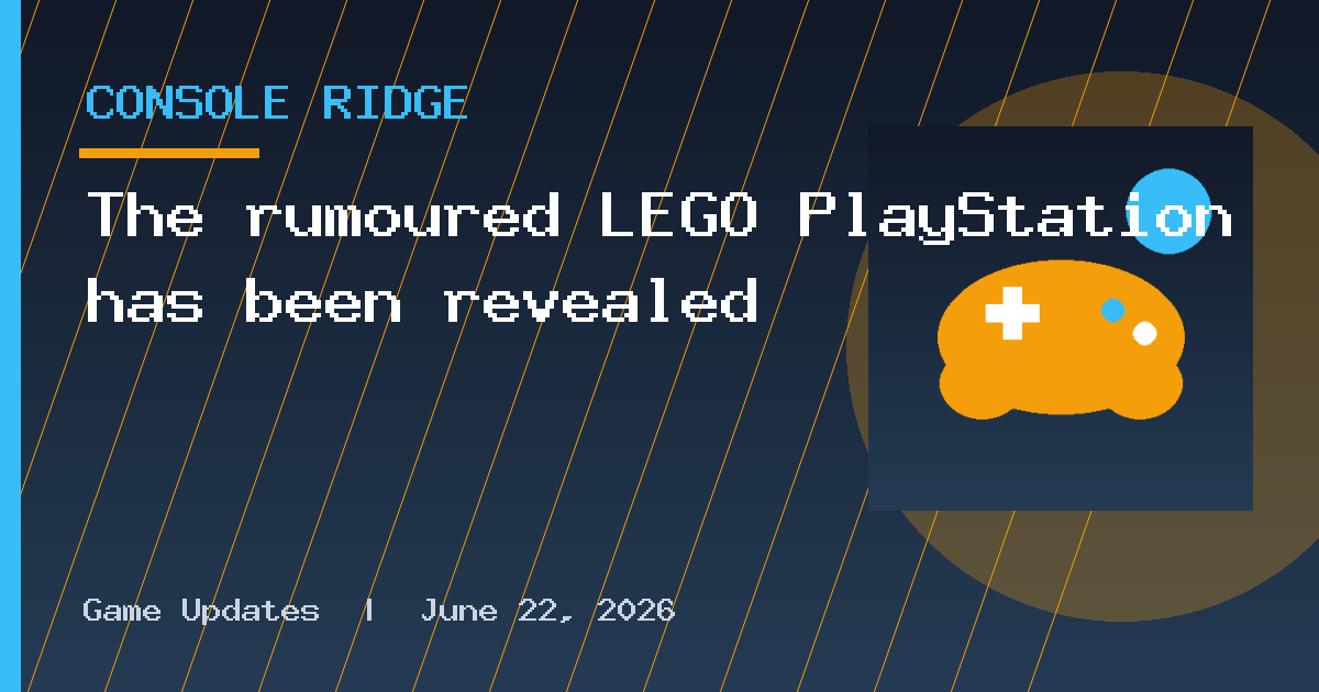 The rumoured LEGO PlayStation has been revealed
