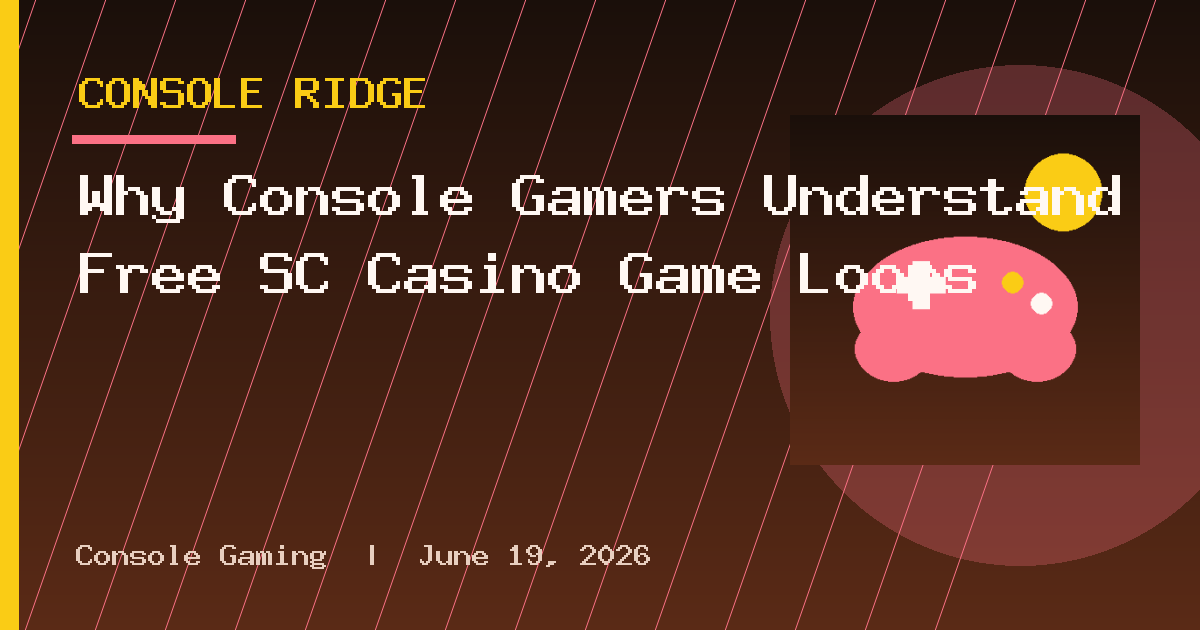 Why Console Gamers Understand Free SC Casino Game Loops